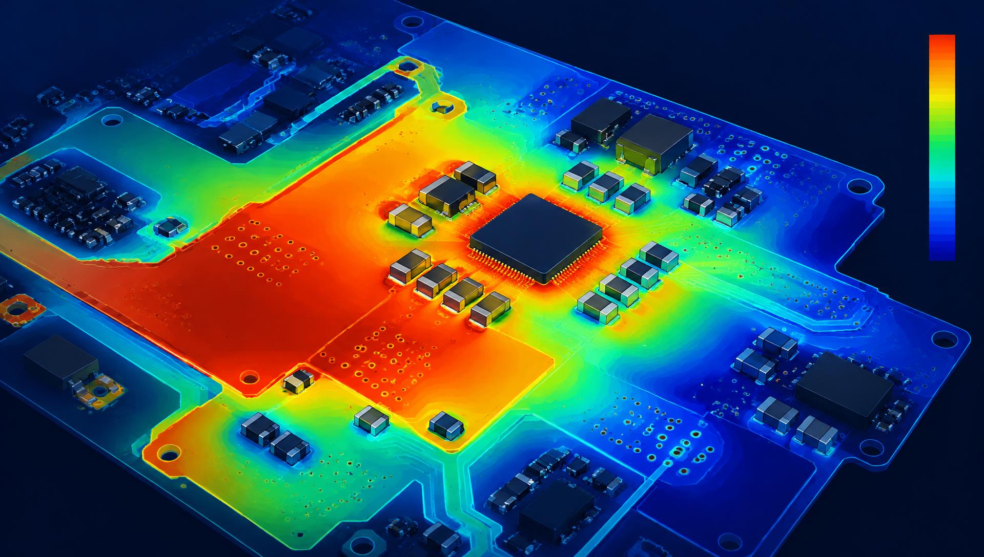 Power integrity heat map of a circuit board