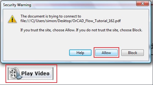 Play Video and allow